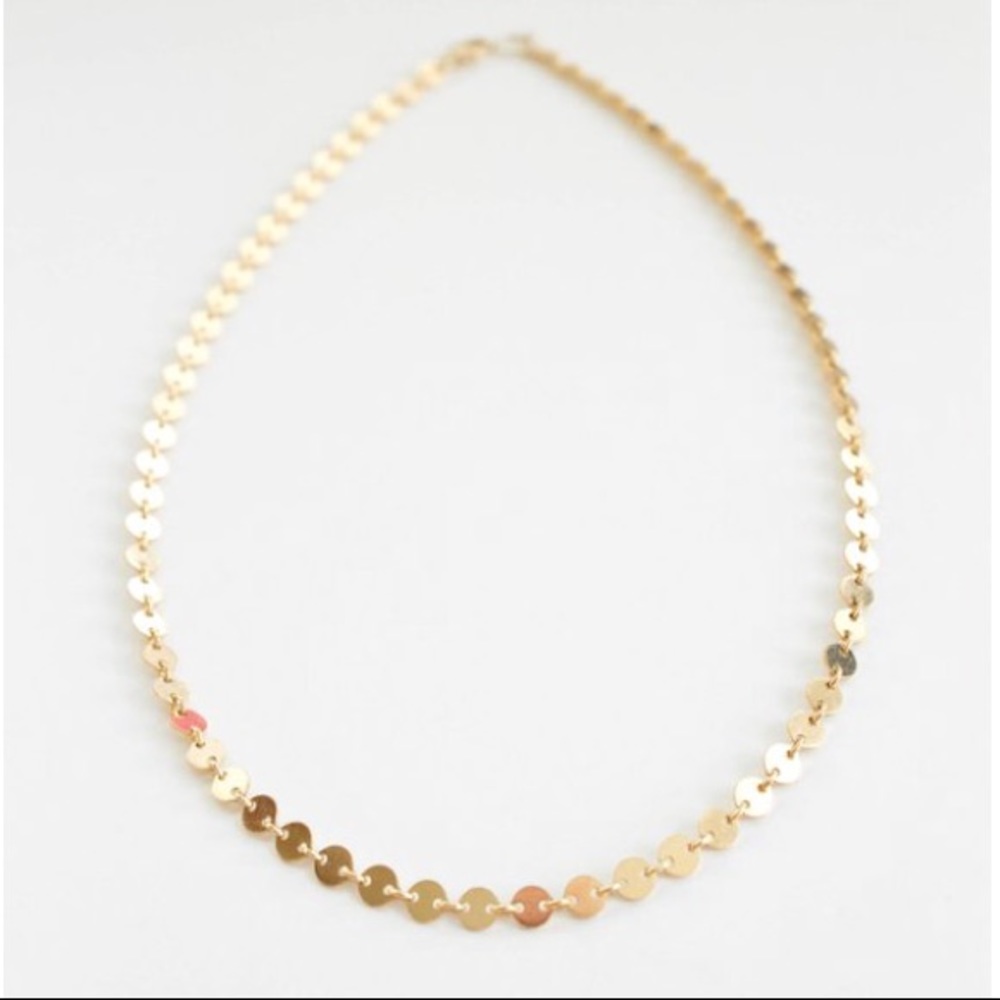 14k Gold Fill Disc Choker - Picture 4 of 7